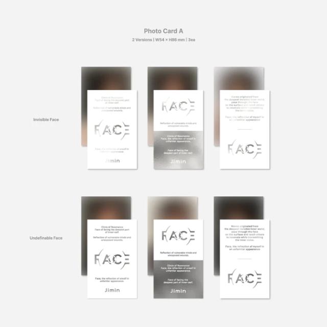BTS Сольный альбом Чимина Face Standard ver.