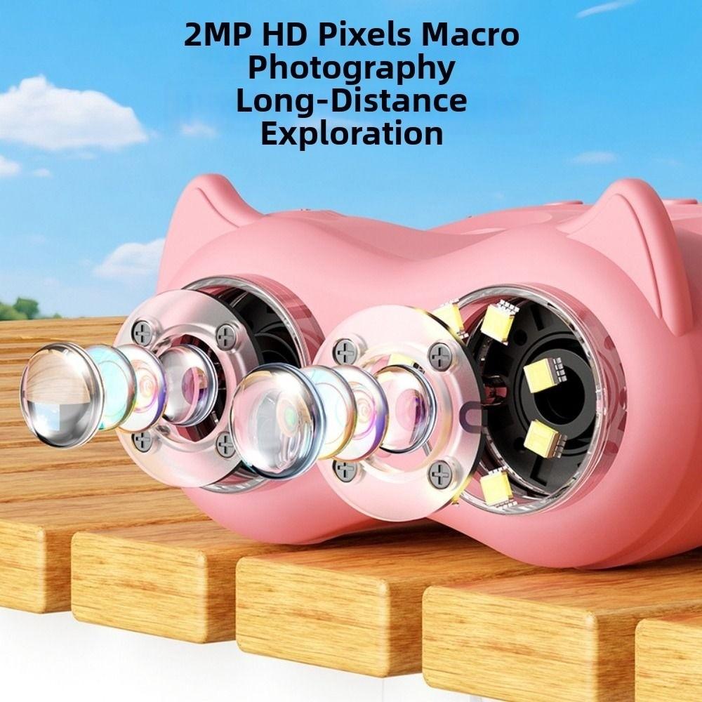 Creative Children's Digital Microscope 2 Inch IPS Screen Mini Portable Microscope Laboratory