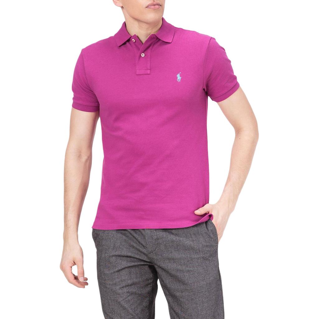 Polo Ralph Lauren Custom Slim Fit Polo Shirt With Small Pony Logo Embroidery Men Tops 710675974-104