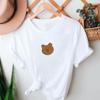 Women T-Shirt Bear Print Graphic T-Shirt Ladies Tee Shirt Tops Aesthetic Kawaii Streetwear Short Sleeve Harajuku T-Shirt Femme