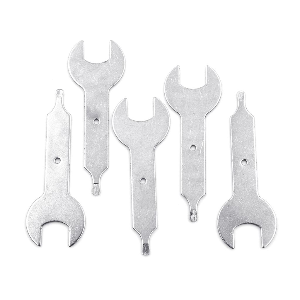 6/10 шт. Ключ для цангового патрона, гаечный ключ, инструмент для гравировки, серебристый, из нержавеющей стали, ключ для цангового патрона для гравировального станка