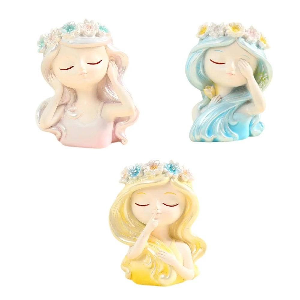 Cute Fairy Head Plant Pot Cartoon Succulents Flower Pot Girl Face Flowerpot  Garden Courtyard