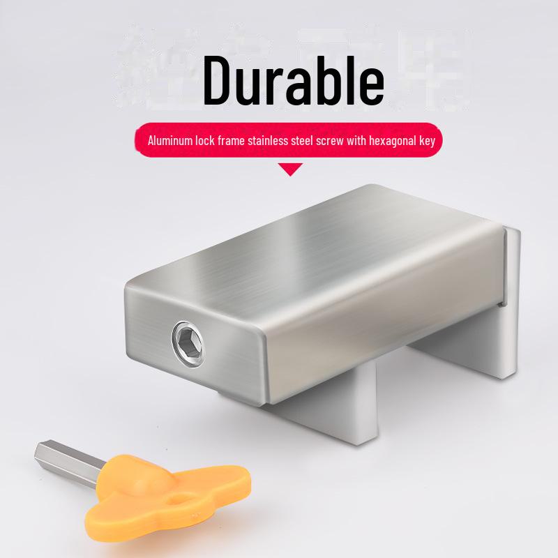 Замок безопасности для детей из алюминиевого сплава для раздвижных окон и дверей