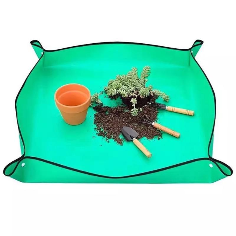 Large Plant Repotting Mat Thickened Waterproof for Indoor Plant Transplanting Mess Control Foldable Succulents Portable