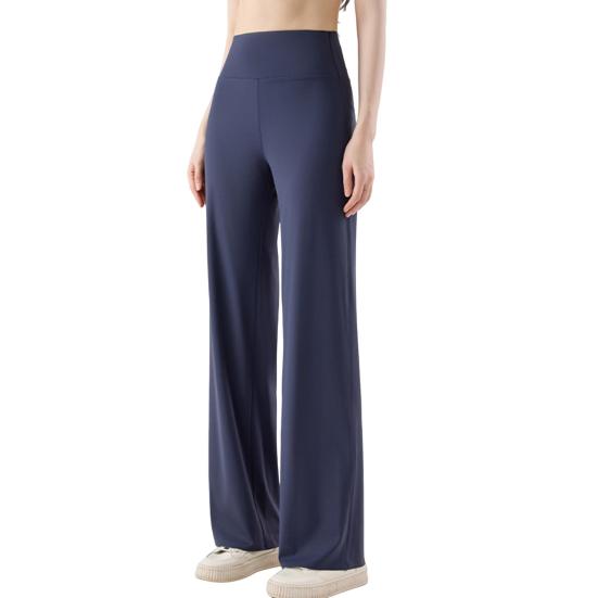 Women Yoga Pants High Waist Wide Leg Pants Breathable Lounge Trousers Spring Autumn Floor Length Pants for Women