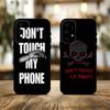 Язык Не трогай мой телефон Чехол для телефона для Samsung Galaxy A73,A72,A71,A70,A53,A52,A51,Другие Мягкий черный чехол