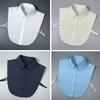 One Cotton Blend False Collar Made of Oxford Fabric, Comfortable and Breathable, Practical, Versatile for Ladies, Available In M