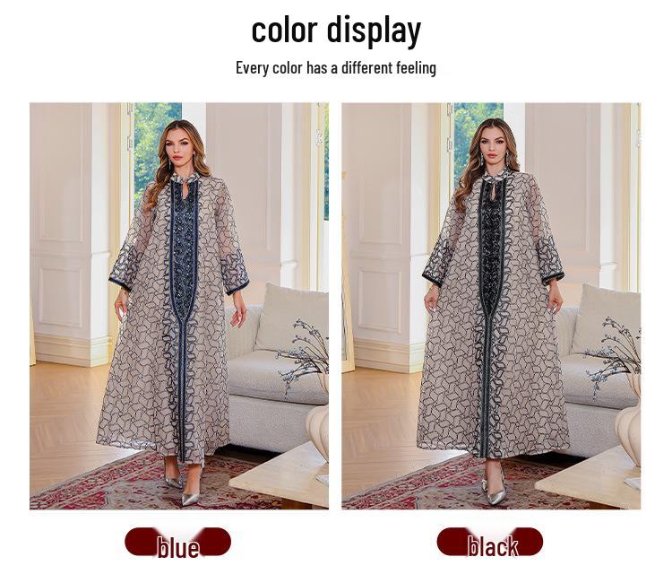 New Arrival: Sequin Abaya - Long Robe/Dress for Muslim Women, Middle Eastern/Arabic Style, Dubai-Inspired