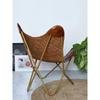 New Vintage Leather Butterfly Chair Leather Accent Chair Living Room Chair. BUTTERFLY CHAIR