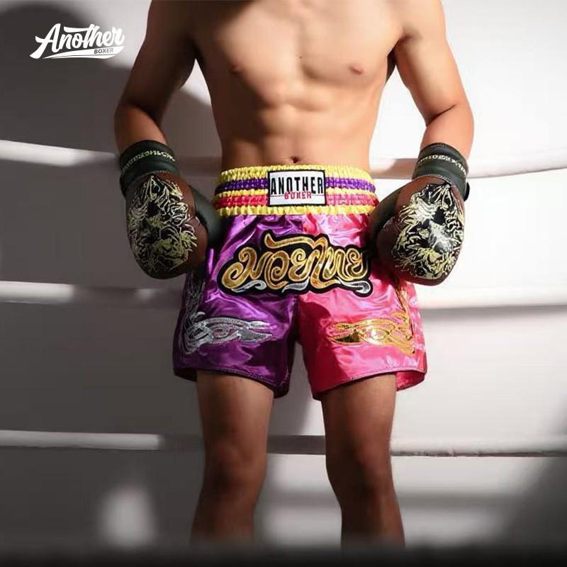 MMA Boxing Shorts Men Women Training Fightwear Muay Thai Kickboxing Gym Sport