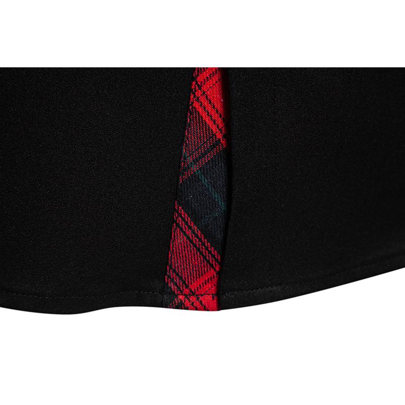 Осеннее новое поступление мужская клетчатая рубашка с длинным рукавом в стиле колор-блок, повседневная деловая рубашка в стиле пэчворк для мужчин, повседневная рубашка для офиса, работы в социальных сетях