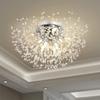 Modern Crystal Chandeliers Ceiling Light, Fireworks Chandelider, Silver Crystals Ceiling Lights, 8 Heads G9 LED, For Living Room, Bedroom, Dining Room