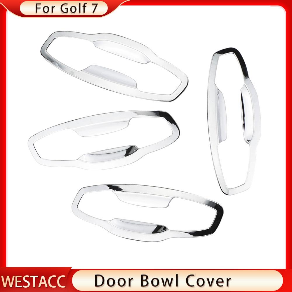 Крышка дверной ручки автомобиля, крышка дверной чаши, наклейка, накладка для Volkswagen VW Golf 7 VII MK7 GTI R GTE GTD MK7.5 2012-