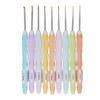 9pcs Aluminum Crochet Hooks Professional Portable Ergonomic Crochet Needles for Knitting Craft Yarn