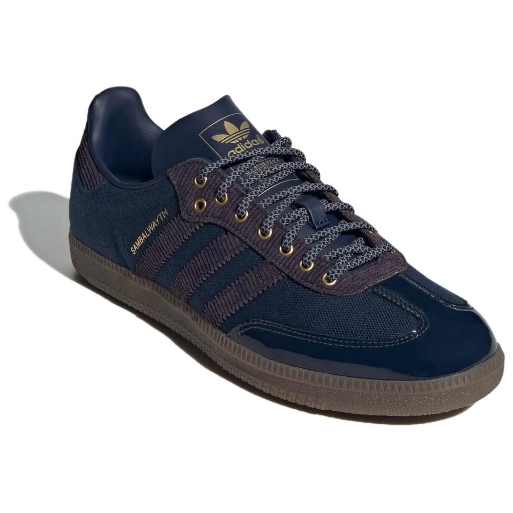 ALWAYTH x adidas Samba Collegiate Navy Мужские кроссовки Синий Аврора-Черный Матовое золото IH5186