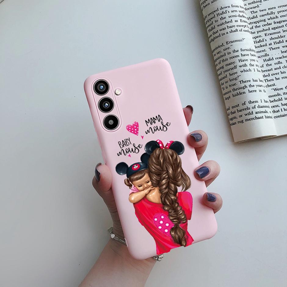 Cover Case For Samsung A34 5G Phone Shell On Samsung Galaxy A54 5G Back Cover Girl Silicone Soft Casing Shockproof Bumper Fundas