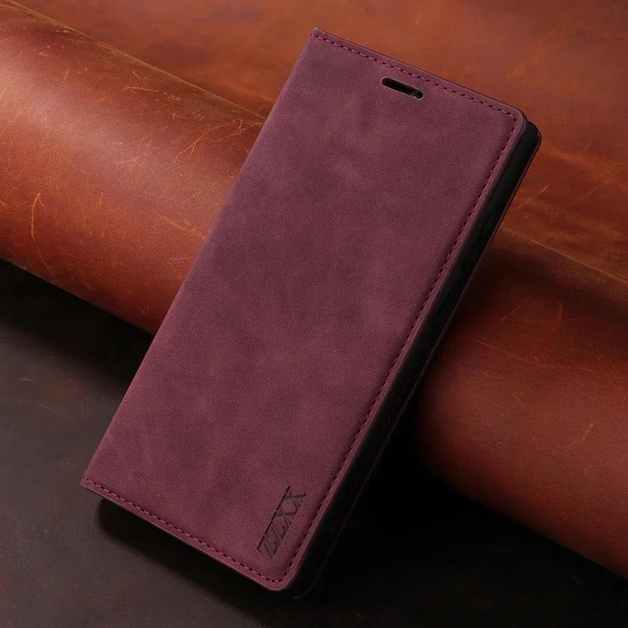 Кожаный чехол-книжка с магнитной застежкой для Samsung Galaxy A02s A03 A04s A10 A11 A12 A20 A21s A22 A23 A31 A32 A33 5G A50s A51 A52 A71