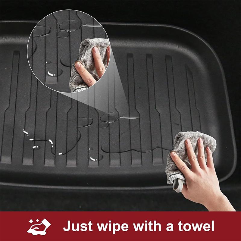 3Pcs Rear Cargo Mat Compatible with 2026 Tesla Model Y Juniper 5 Seater Trunk Cargo Liner Front and Rear Trunk Mat Cargo Liner