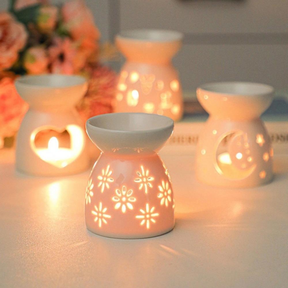 Ceramic Candle Lamps Essential Oil Burners Aroma Burner Incense Lamps  Home Living Room Decoration