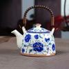 High Quality Blue and White Porcelain Teapot 900ml Kung Fu Tea Set Heated Kettle Teaware Pot Teapots Puer Cup Chinese Mug Clay