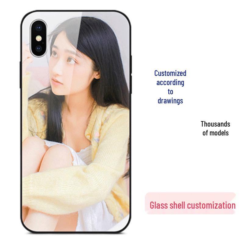 Персонализированный расписной кожаный стеклянный чехол для телефона для iPhone, Samsung, Moto, Huawei, Vivo, Xiaomi, Oppo