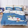 Blue Robot Cartoon Duvet Cover Home Pillowcase Set Adult Bedroom Children Comforter Bedding