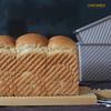 CHEFMADE Bread Pan, High-Heat Conduction Bread Pan with Lid, Ripple-Shaped Bread Bakeware, Non-Stick Bread Case