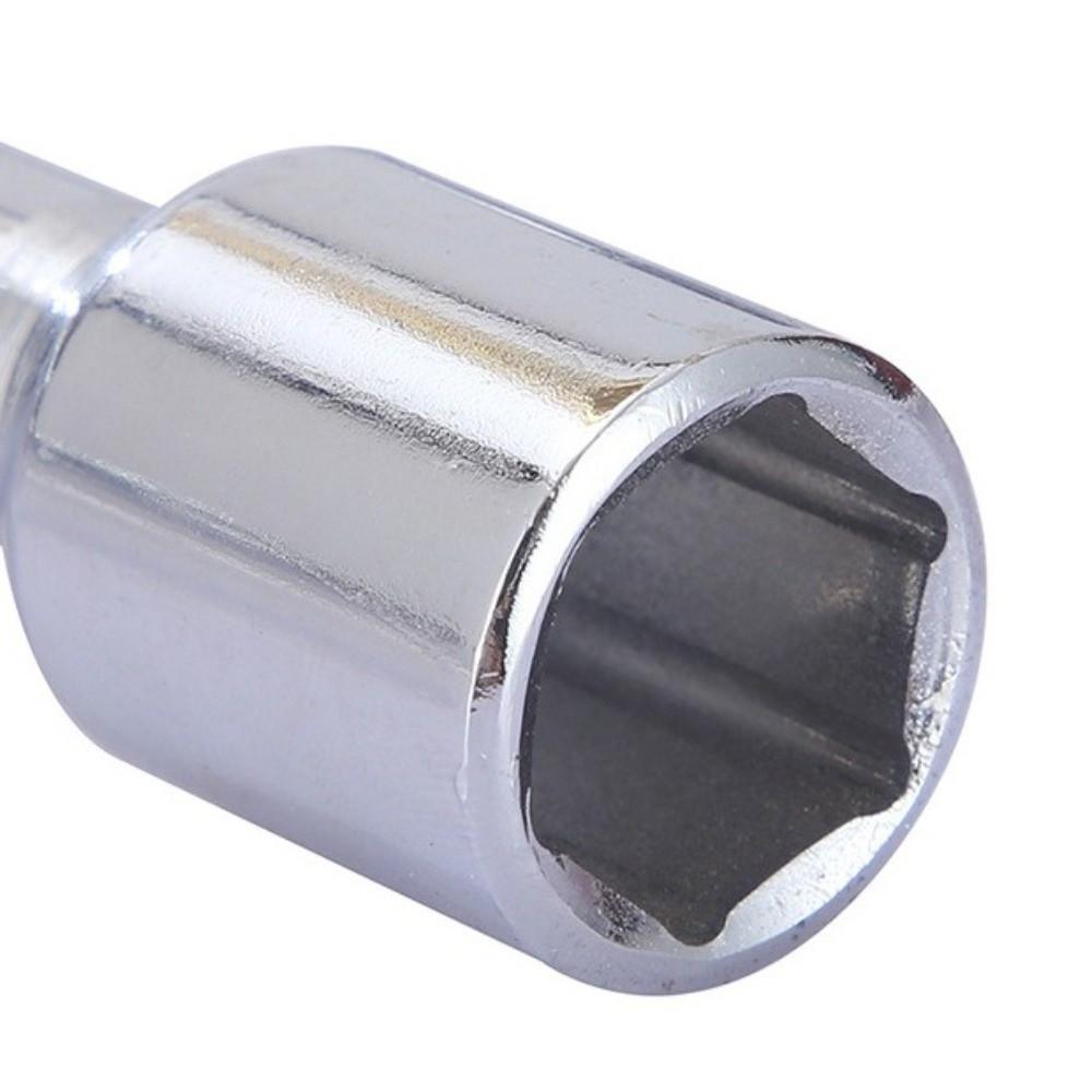 Metal Tire Wrench Silver Socket Wrench Portable Cross Wrench Household Disassembly