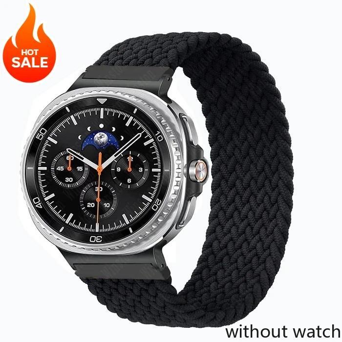 Эластичный плетеный ремешок соло для Samsung Galaxy Watch 8/8 Classic 40 мм 44 мм 46 мм нейлоновый ремешок для Galaxy Watch Ultra(2025) 47мм Брак
