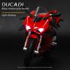 Дукати V4S 1:12 Модель мотоцикла из сплава: Готовое металлическое украшение для мужской гостиной.