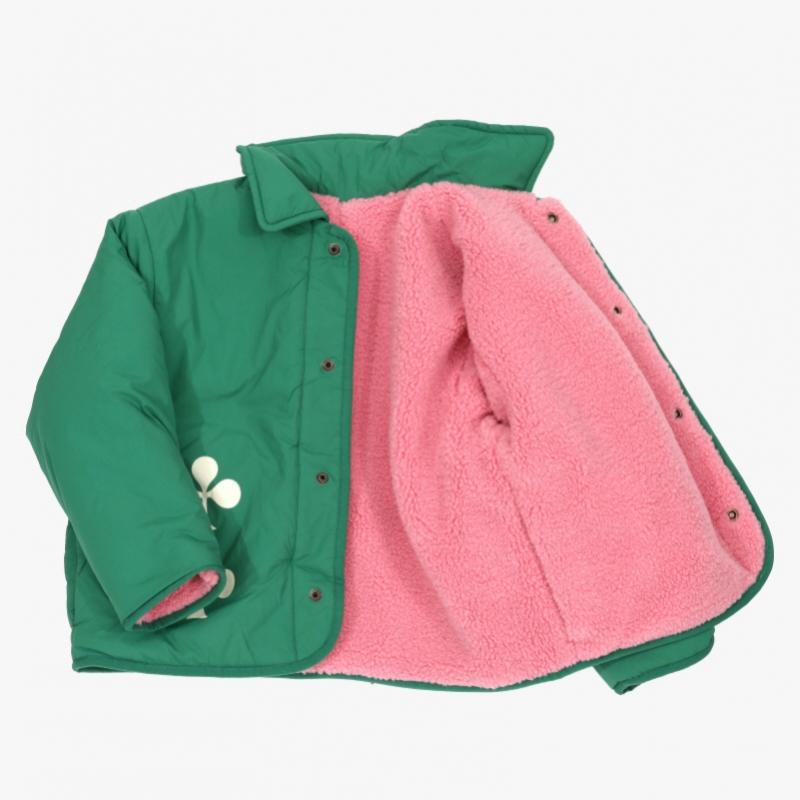 Детская двусторонняя флисовая куртка Bobo Choses Clover B225ac121