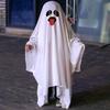 Бу Привидение Хэллоуин Костюм Привидения Белый Маскарадный Костюм Страшный Хэллоуин Плащ Привидения Мальчики Девочки