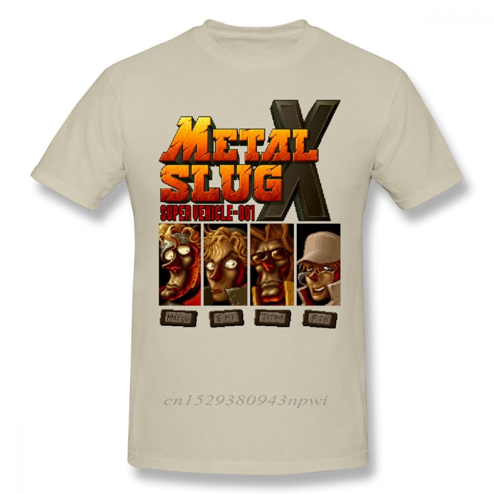 Novelty Game Metal Slug X T Shirt Retro Play Homme Tee Shirt Free Shipping Camiseta Fashionable 100% Cotton