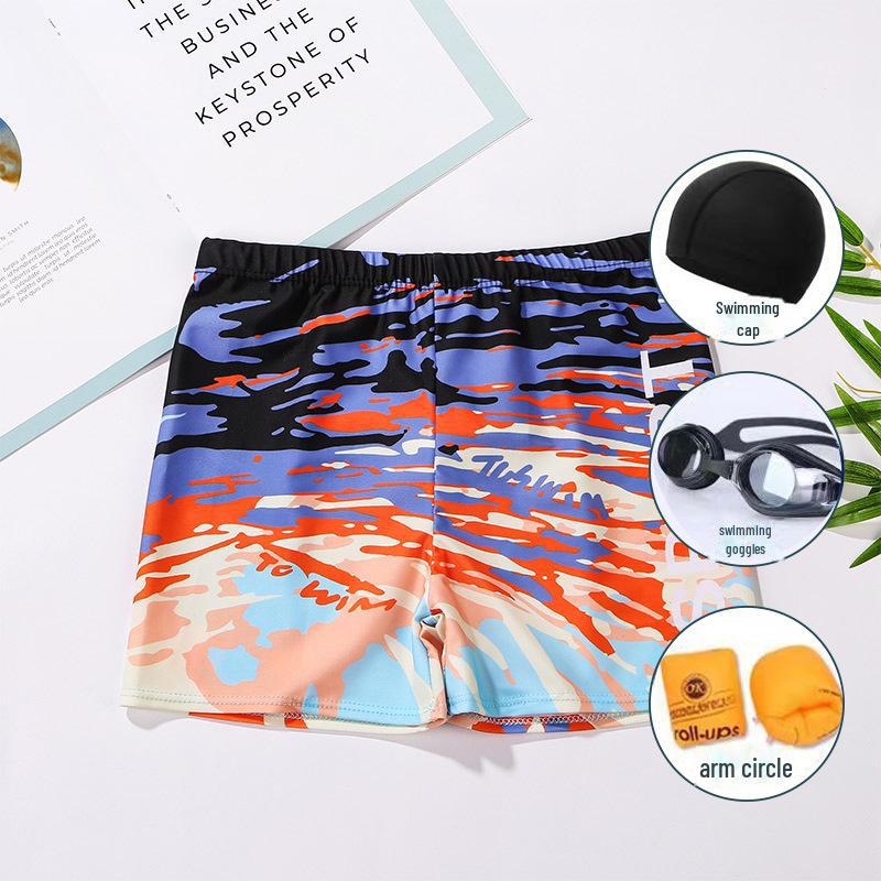 Men's Quick-Dry Loose Swim Trunks - Anti-Embarrassment Boxer Swimsuit for Beach