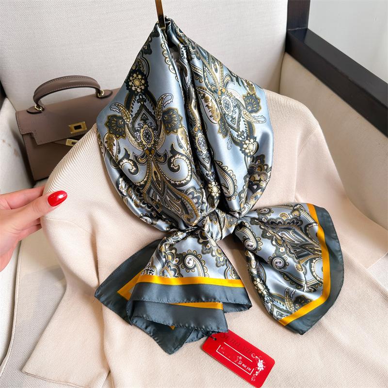 Новинка, четыре сезона, в наличии, новый шелковый большой размер, тонкая верхняя одежда, шарф для защиты шеи, солнцезащитный крем, теплое пляжное полотенце для женщин