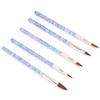 5pcs Nail Painting Drawing Brush Home Salon Portable DIY Nylon Hair Nail Art Brush Set