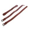Leather Picnic Blanket Strap Brown Color for Outdoors Leather Metal Picnic Mat Strap Blanket Strap