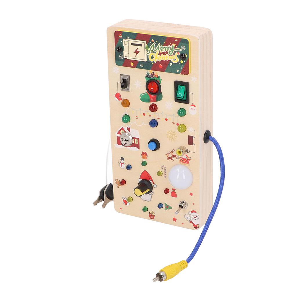 Игрушка-переключатель света, деревянная головоломка, раннее развитие мелкой моторики, светодиодная игрушка-переключатель света