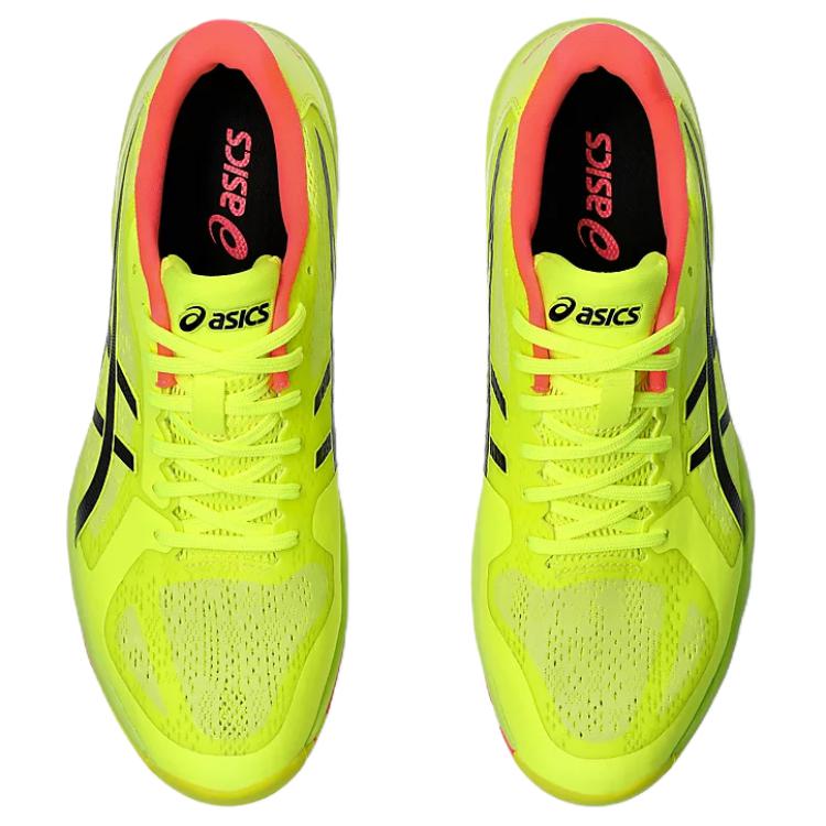 Asics Dynafeather Paris Кроссовки для тренировок с низким верхом Унисекс Желто-зеленые 1073A075-750