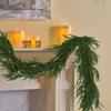 Artificial Pine Garland Realistic Faux Norfolk Pine Garland Real Touch Winter Greenery Garland for Christmas Table Mantle Wall Fireplace Decor