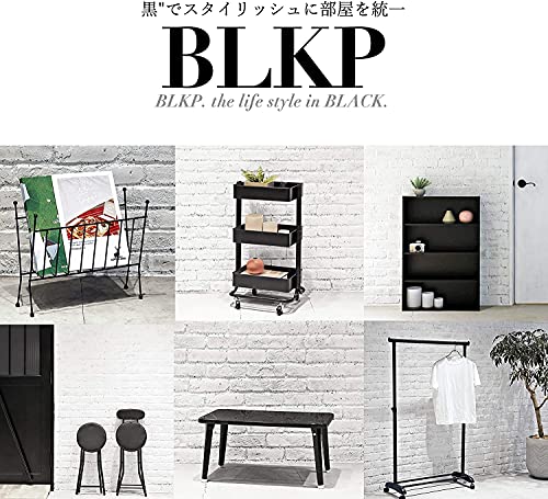 [BLKP] Подставка для тапочек Pearl Metal, 4 яруса, Лимитированная серия, Матовый черный, Проволока, Черный BLKP, N-7570