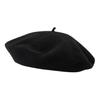 Women Beret Hat Solid Color Elastic Warm Soft Painter Hat Autumn Winter Travel Daily Wear Fashion Accessory