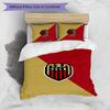 OGC Nice FC Printed 3PCS Bedding Set Breathable Duvet Cover with Pillowcases Decorative Bed Linen for Bedroom Home