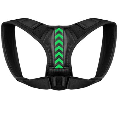 Корректор осанки спины регулируемый дышащий поддержка верхней части позвоночника для взрослых шеи плеч черный