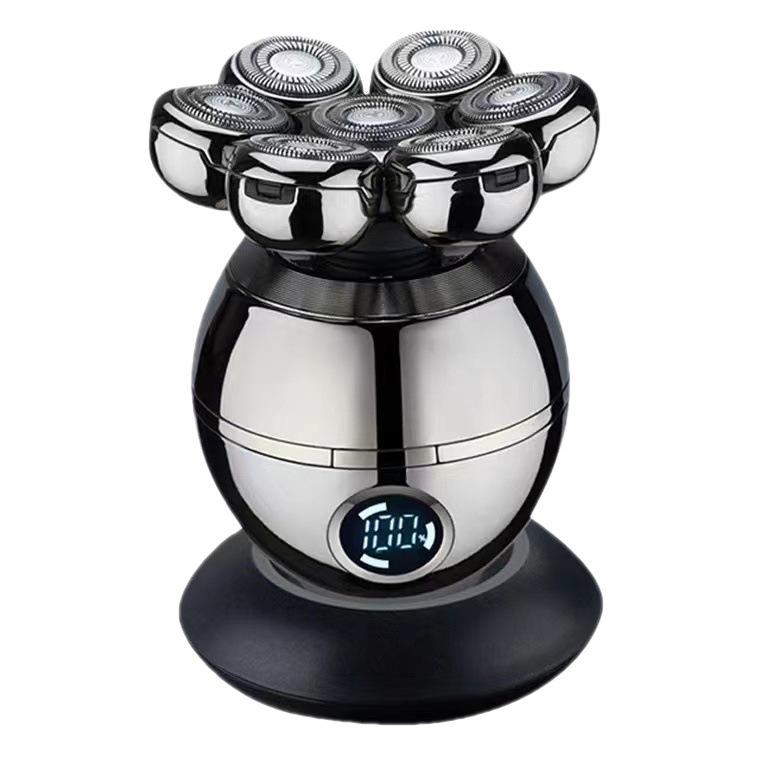 Мужская аккумуляторная электробритва с 7 лезвиями: Профессиональная машинка для стрижки волос и многофункциональная бритва