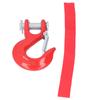 38in Clevis Safety Hook Steel 18000lbs Limit Capacity Antirust for Port Off Road Rescue LiftingRed