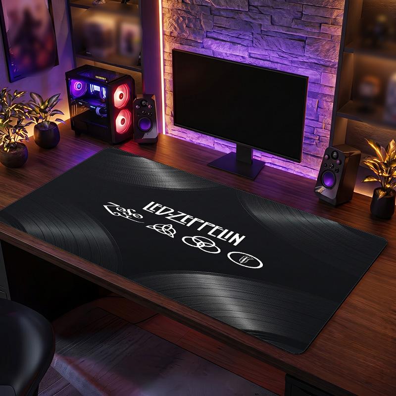 Led Zeppelin Print Large Mouse Pad Smooth Surface Anti?Slip Desk Mat For Gaming Office Laptop Decoration