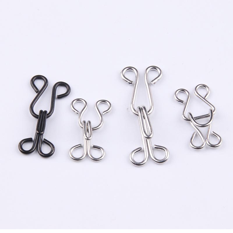 100Pairs Invisible Sewing Hook and Eye Closure for Clothing Bra Jacket Hooks Replacement Sewing Craft Buckle Garment Accessories