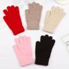 Cycling Driving Cashmere Elastic Mittens Full Finger Gloves Winter Gloves Warm Thick