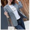 Autumn Women Plaid Blazer Jackets Office Lady Coats Korean Fashion Casual Female Clothes